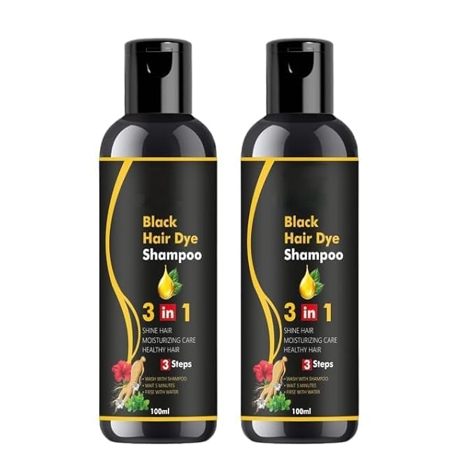 Herbal Pure Natural Black Hair Dye Shampoo for Women & Men Buy -1 Get- 3 Free ( Pack Of 4 )
