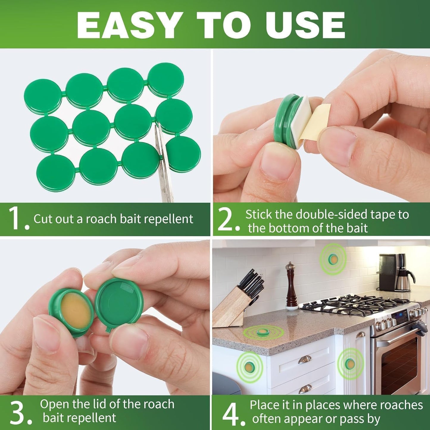 Cockroach Killer Gel Home Strong for Kitchen ( Pack Of 8 )